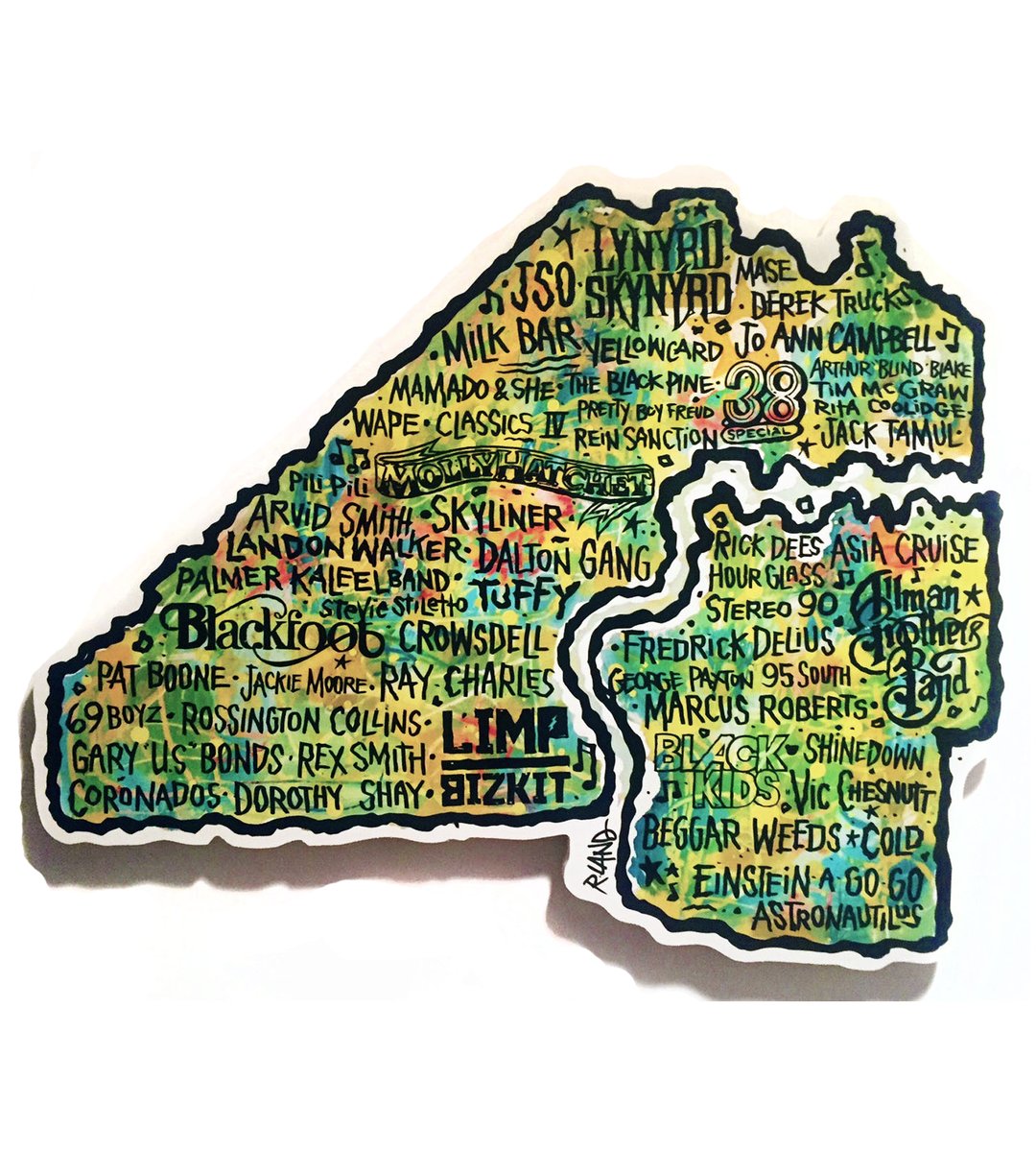 First Coast musicland wall art | R. Land